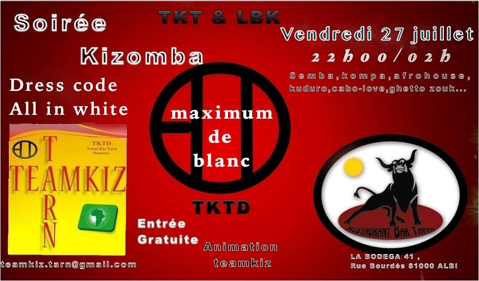 Soirée Albi ( kizomba, semba,cabo love, Afro house kuduro)