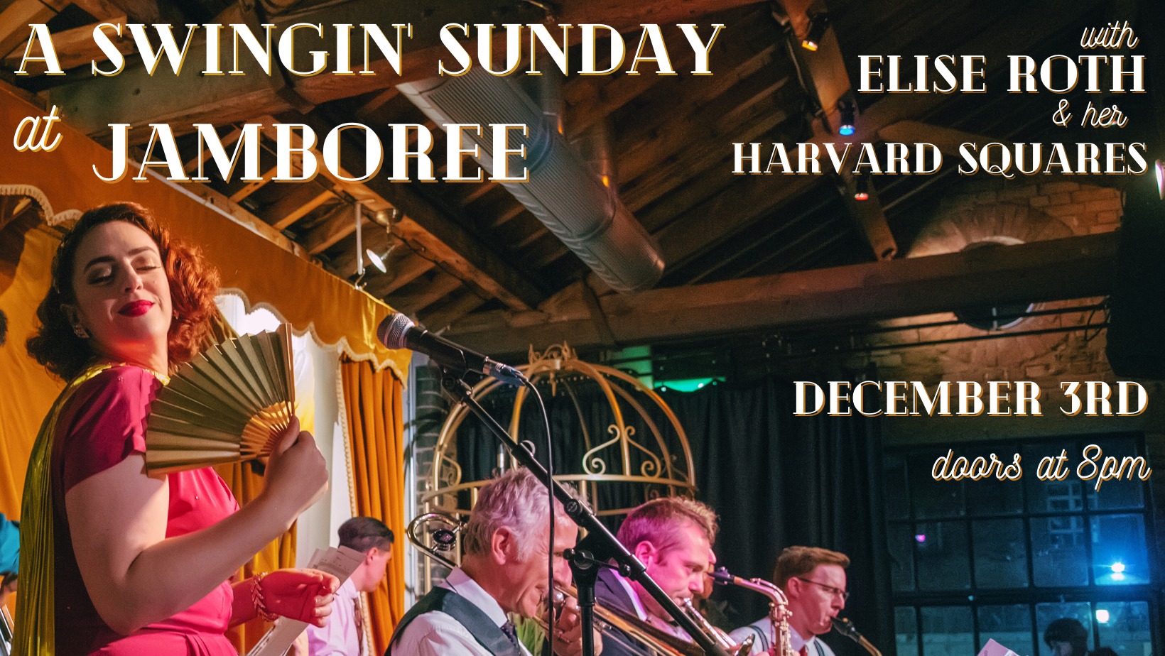 A Swingin' Sunday at Jamboree - with Elise Roth & her Harvard Squares Big Band!