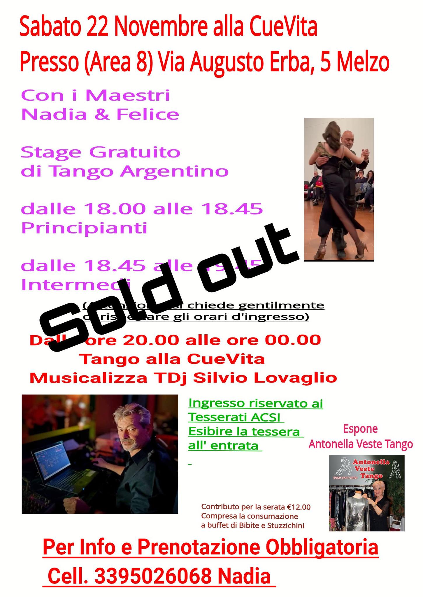 Tango alla CueVita