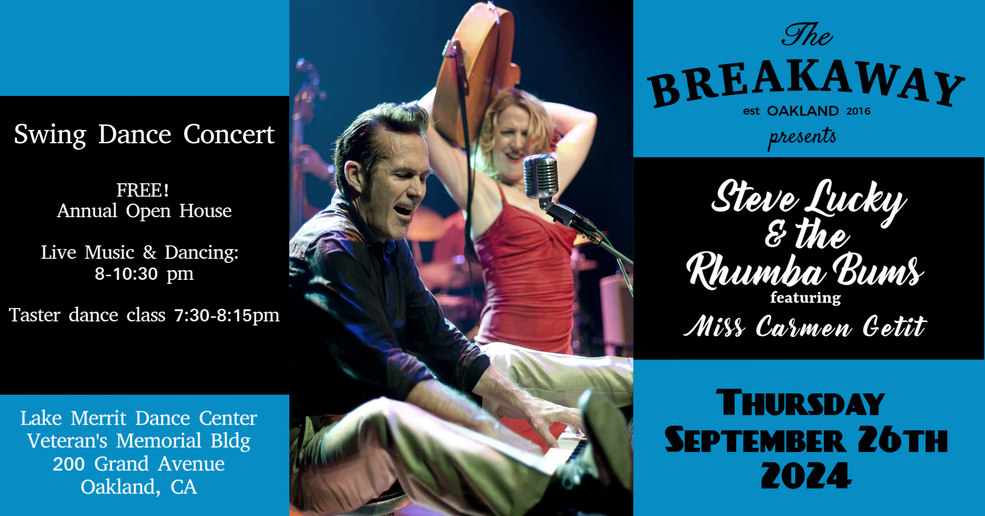 Free Open House: Live Band Night with Steve Lucky & the Rhumba Bums