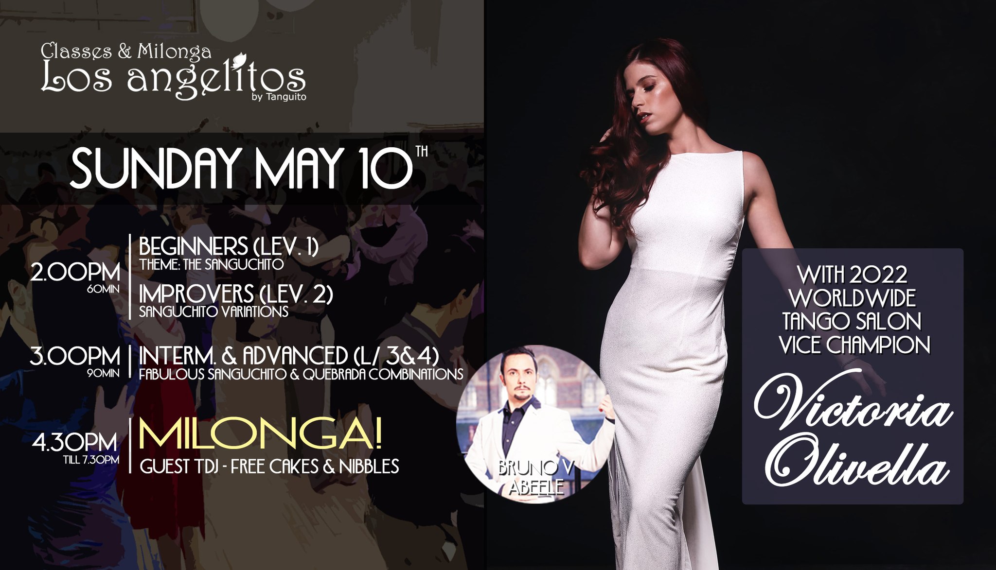Victoria Olivella (vice World Tango Salon Champion): exclusive workshops + Milonga Los Angelitos