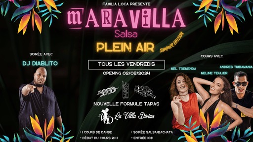 Vos vendredis Maravilla salsa intérieur