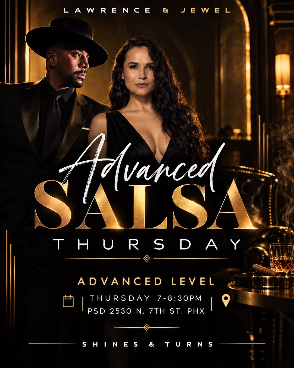 Thursday Advanced Salsa Training with Lawrence & Jewel!