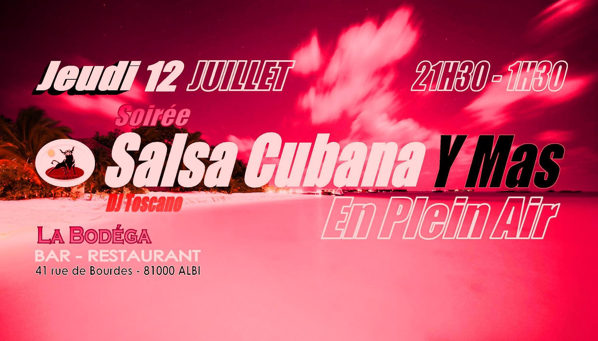 Soirée Salsa Cubana Y Mas en Plein air à La Bodéga