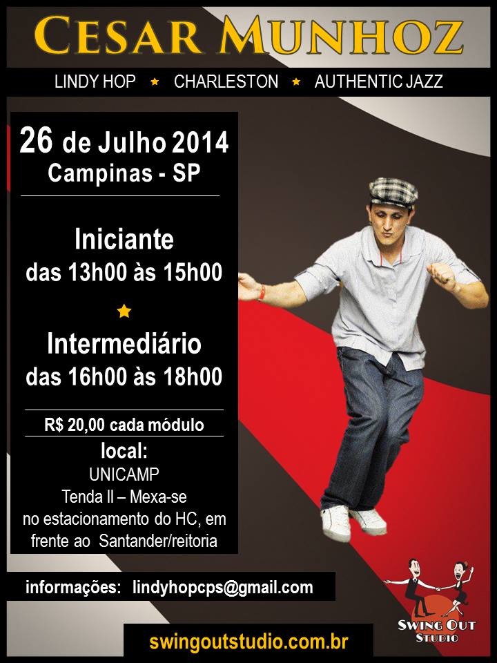 Aula de Lindy Hop em Campinas - Com o SWING OUT STUDIO
