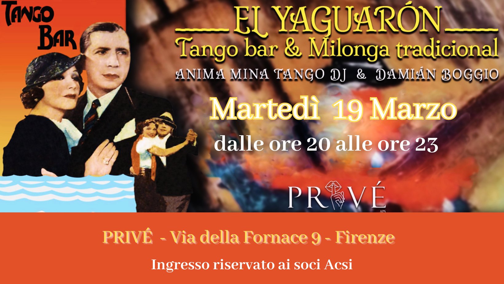 "EL YAGUARÓN" - Tango Bar & Milonga Tradicional