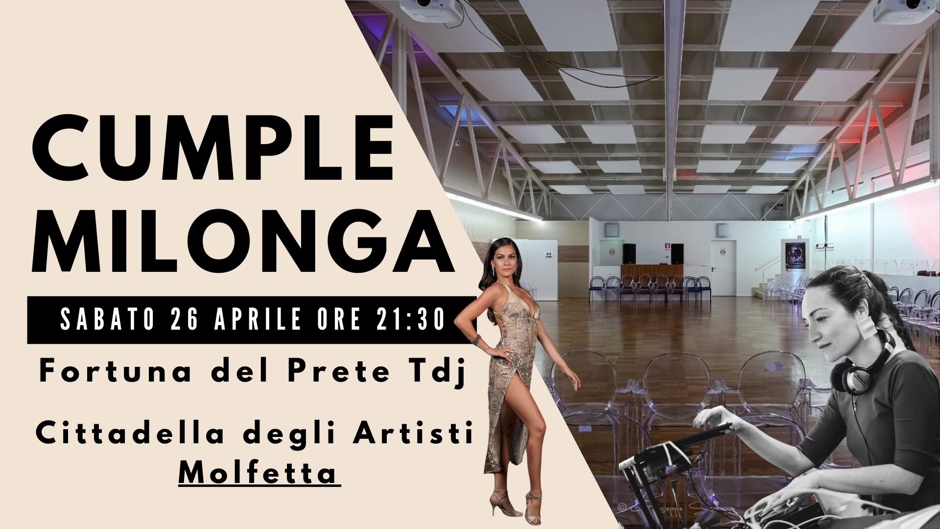 Cumple Milonga alla Cittadella degli Artisti - Fortuna del Prete Tdj - SOLD OUT -