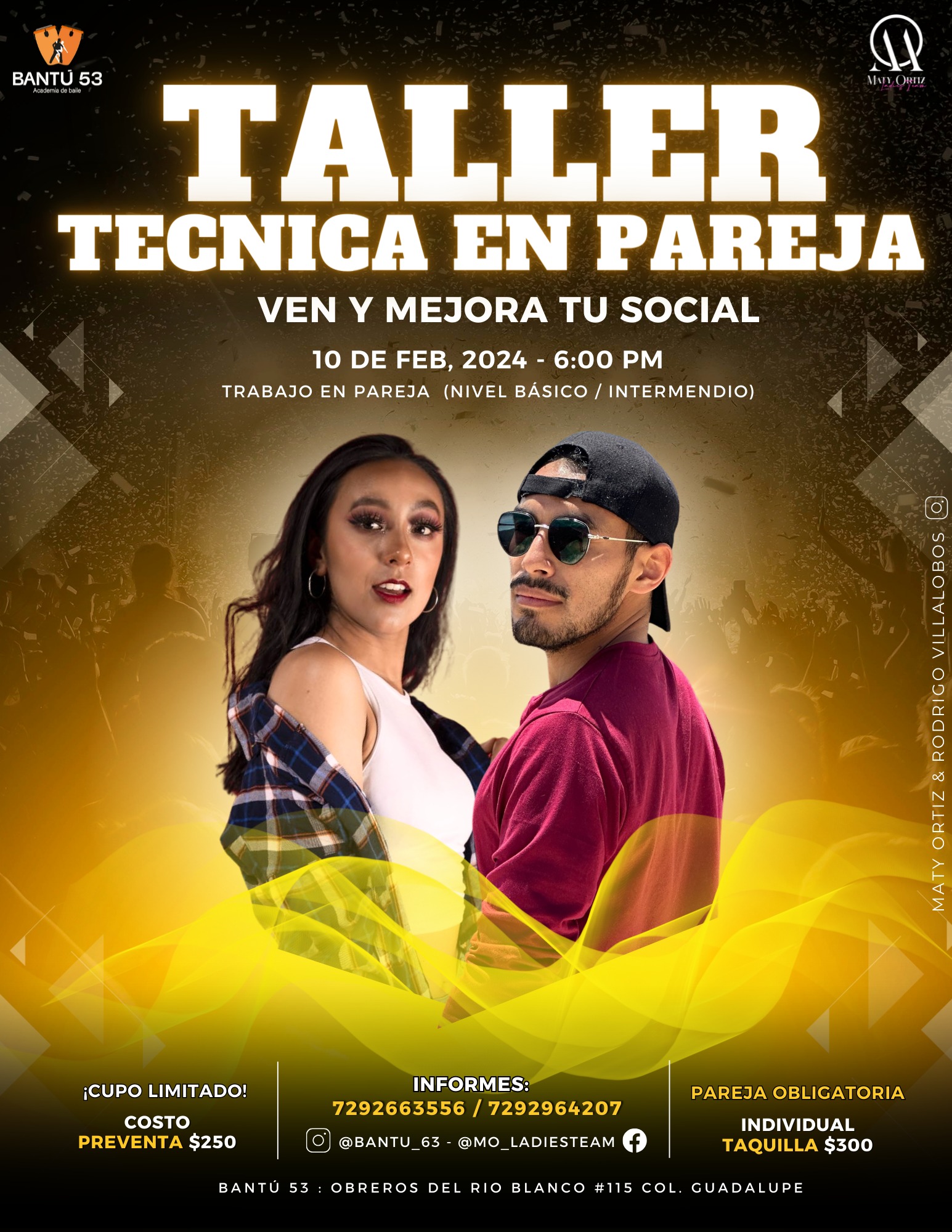 TALLER DE TECNICA EN PAREJA