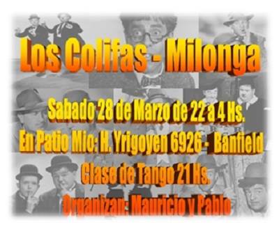 Milonga Los CoLiFa en Patio Mio