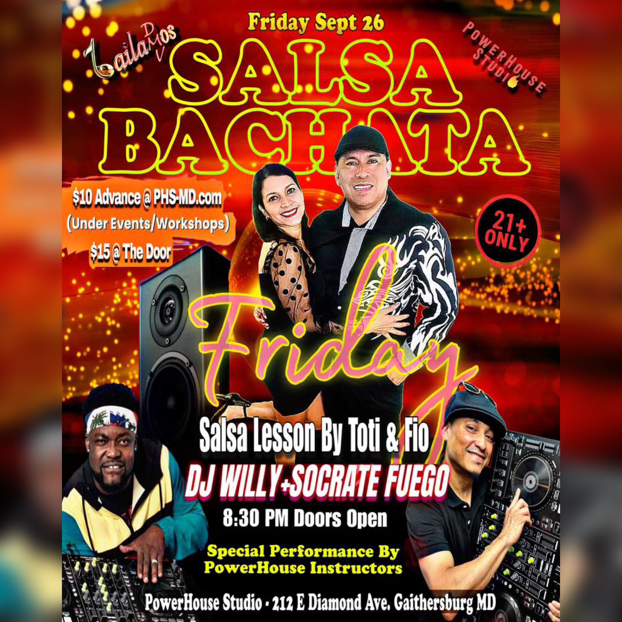 Golden Orange Salsa Bachata Party ππΆ