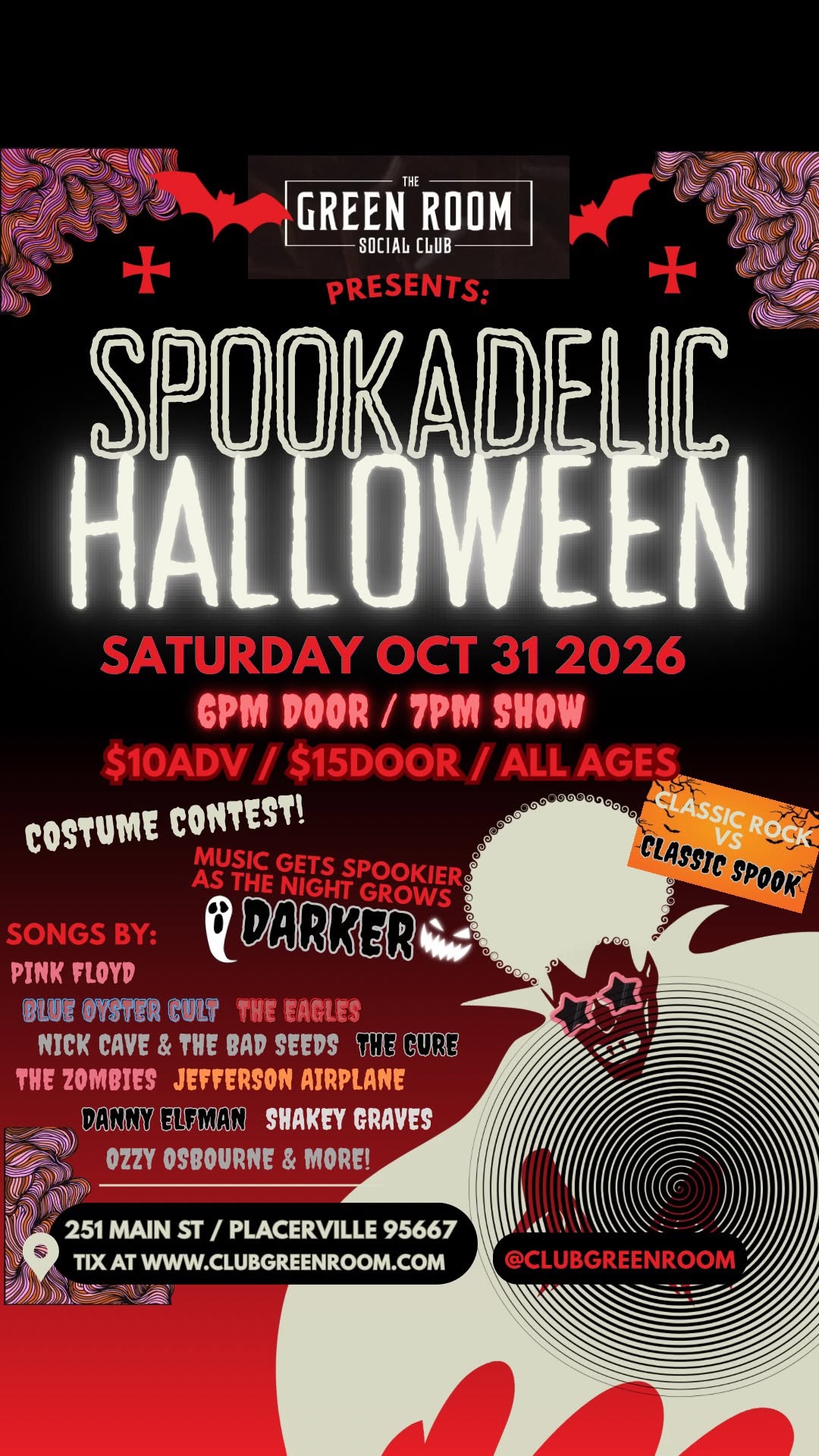 SPOOKADELIC Halloween at the Green Room Social Club