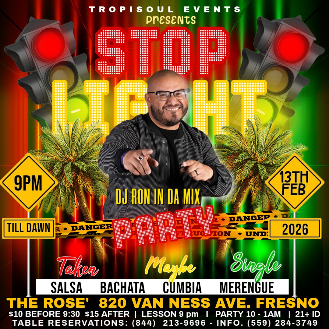 Pa'Lante Pre-Valentine's Traffic Light Latin Party - Dj Ron
