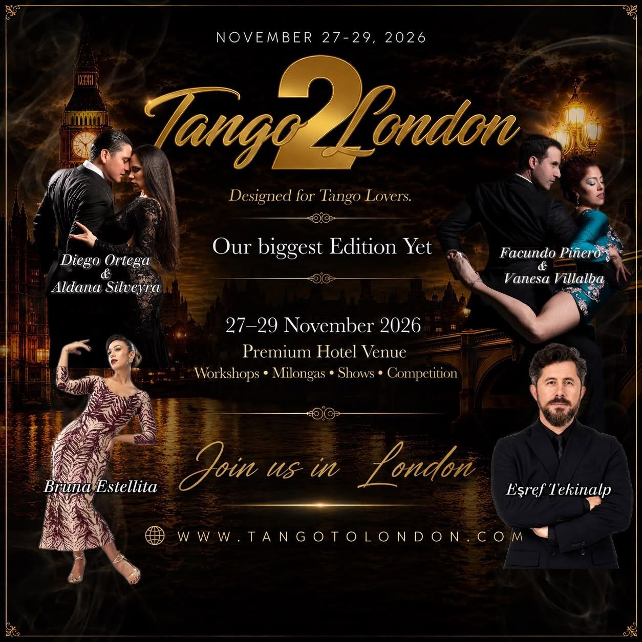 Tango2London 2026 International Tango Festival & Competition London, UK