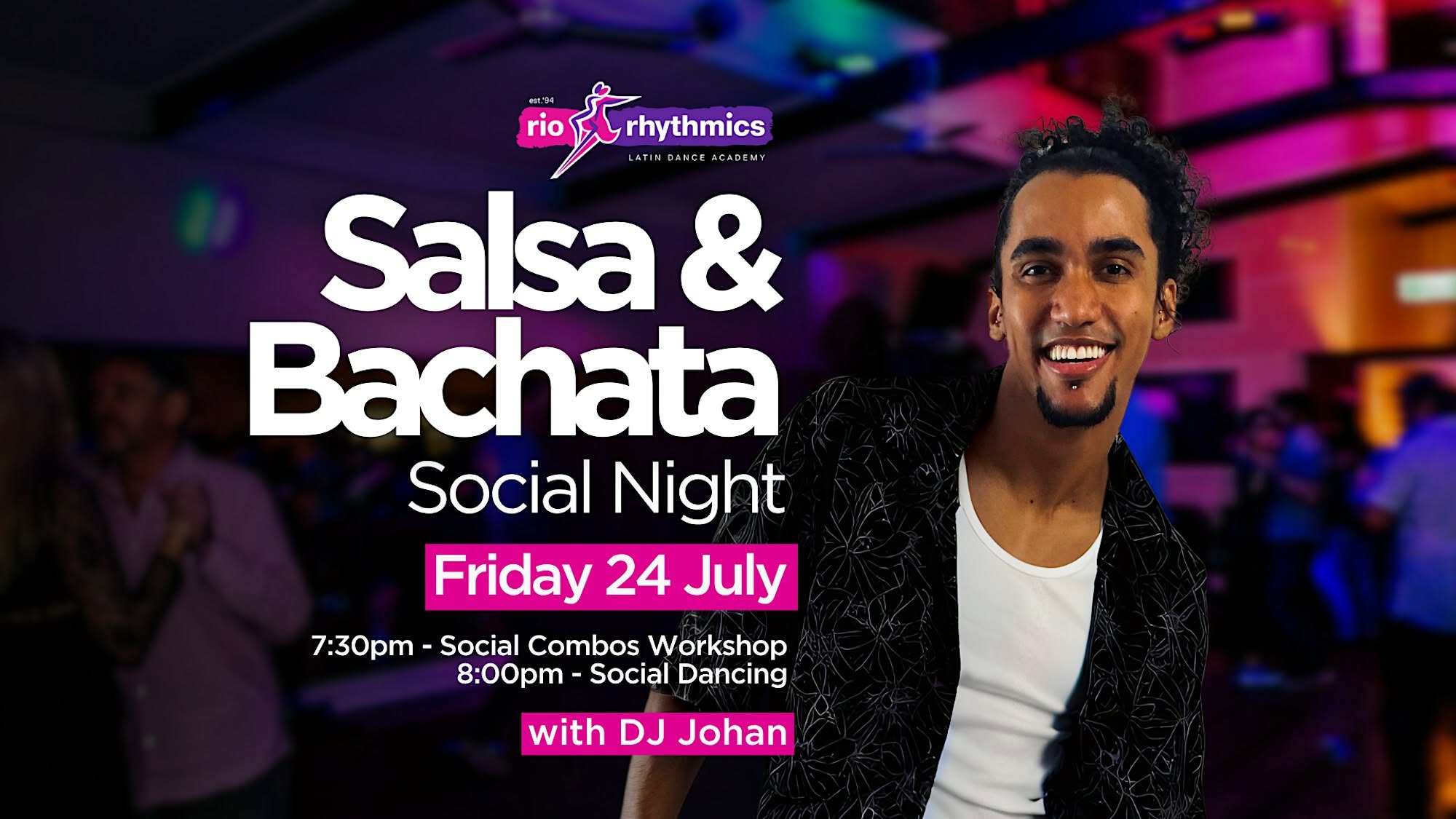 Friday Night Salsa Bachata Social with Fun Social Combos Workshop!