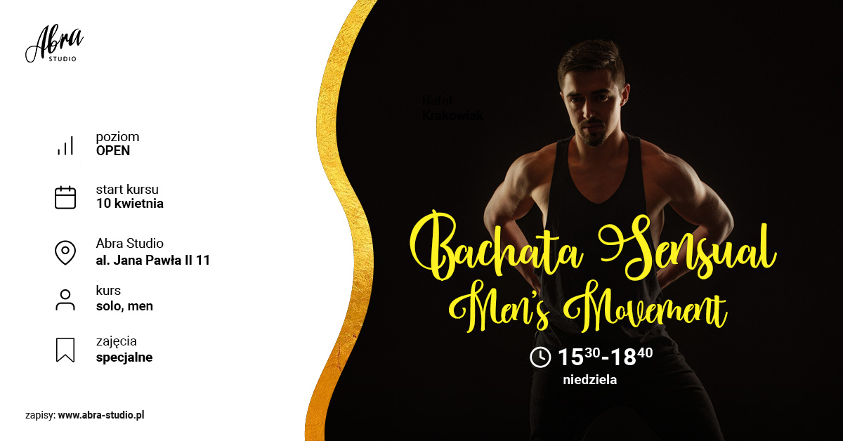 Men's Movement dla Bachateros z Damianem Ratajczakiem, poziom OPEN! 10.04