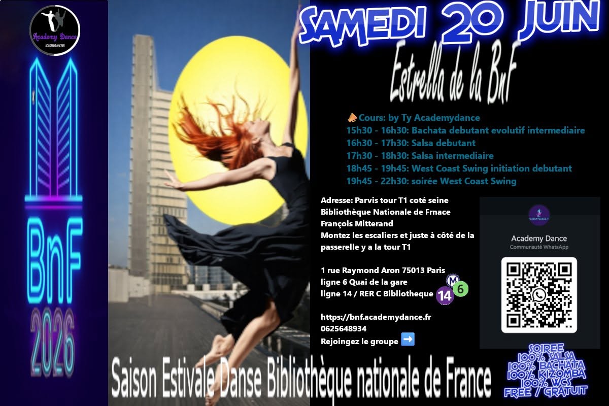 Estrella de la BnF Edition 2026: cours et danse