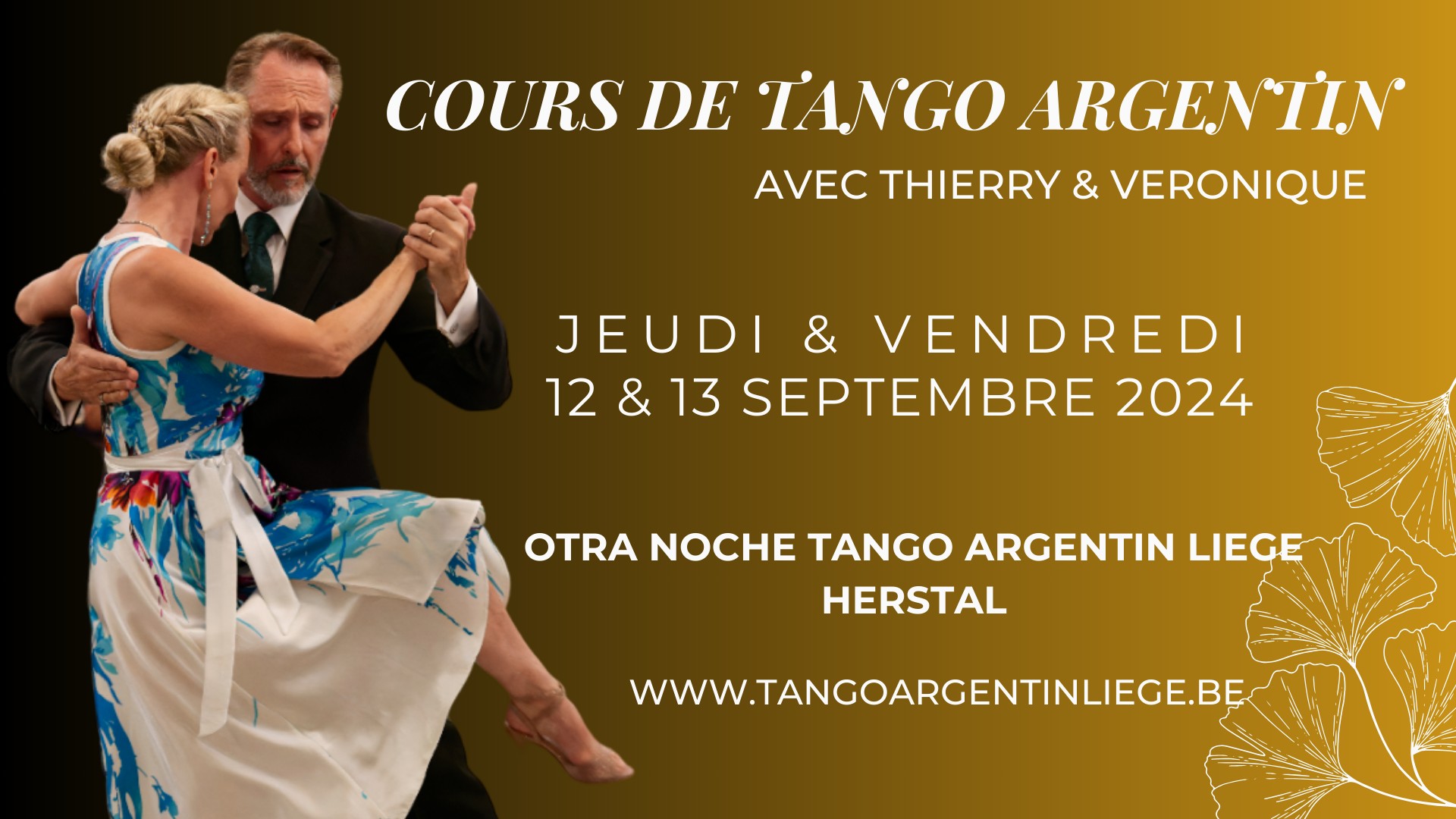 Cours de Tango à Liège avec Thierry & Véronique