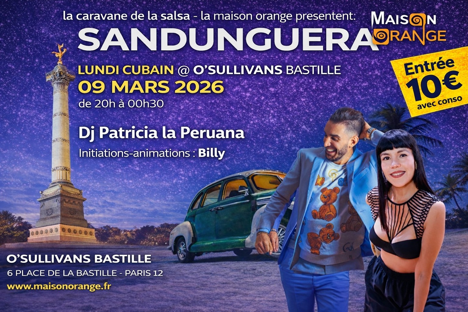 SANDUNGUERA - Le Lundi Cubain @O'Sullivan Bastille - 2ème Édition