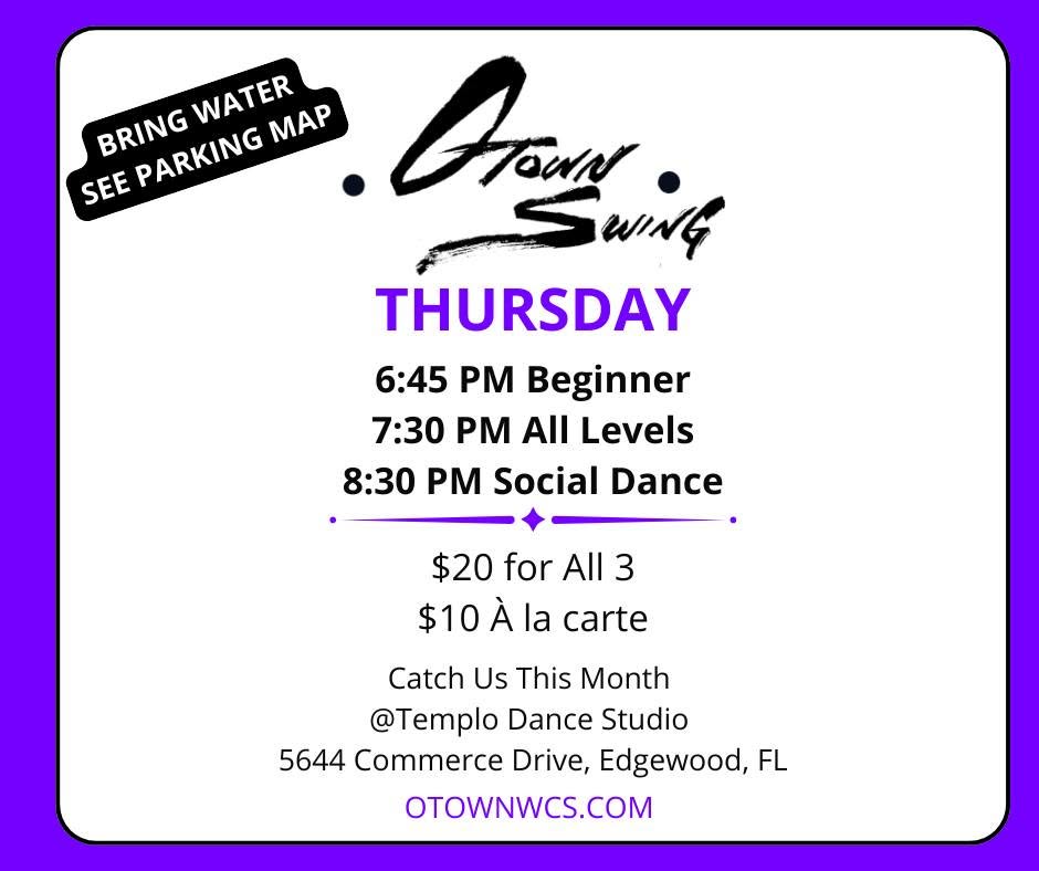 OTown Thursday Night West Coast Swing Class & Social Dance