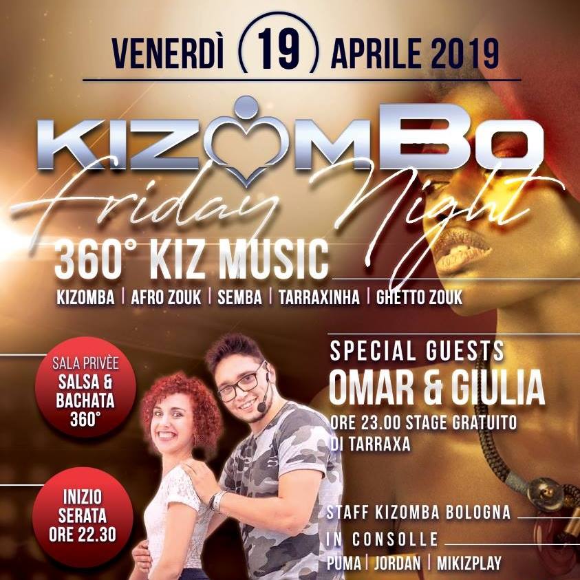 19 Maggio - Omar & Giulia Tarraxa - Venerdi KizomBO Night