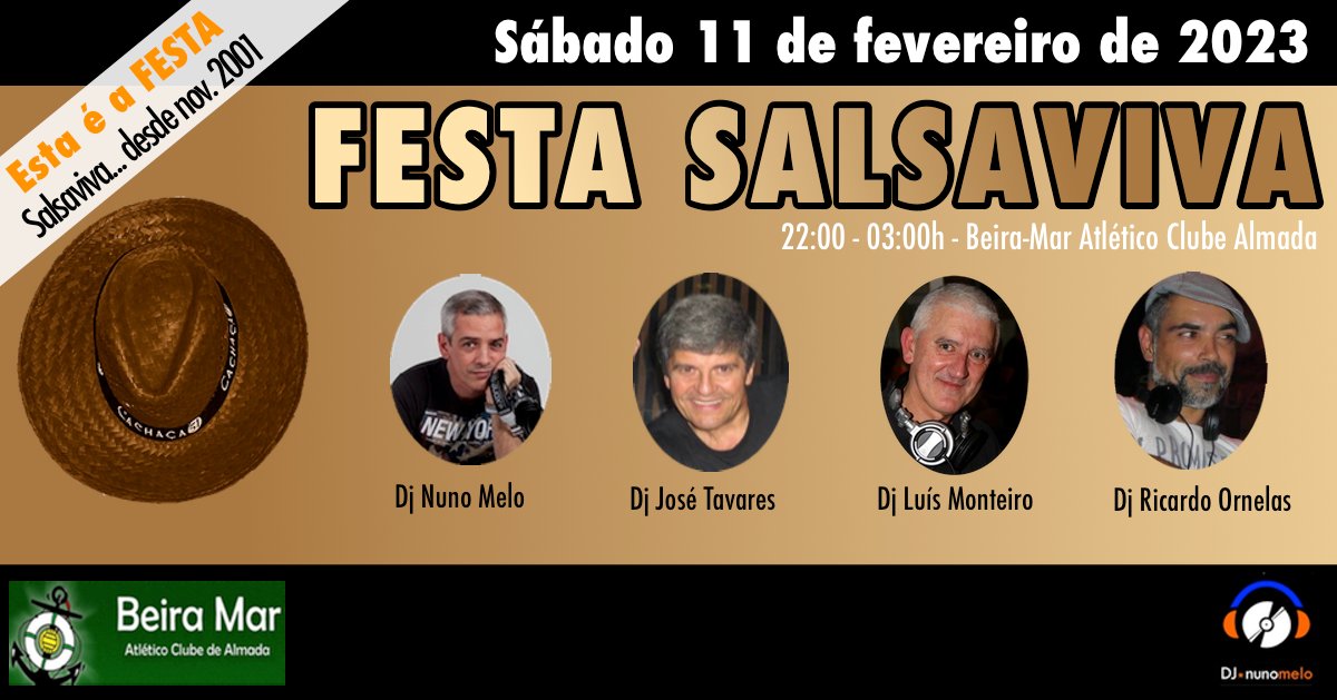 Festa Salsaviva - Sábado 11 de fevereiro 2023