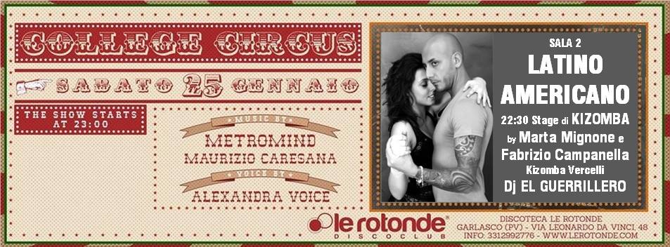 STAGE di KIZOMBA per TUTTI I LIVELLI e SERATA LATINA alle Rotonde