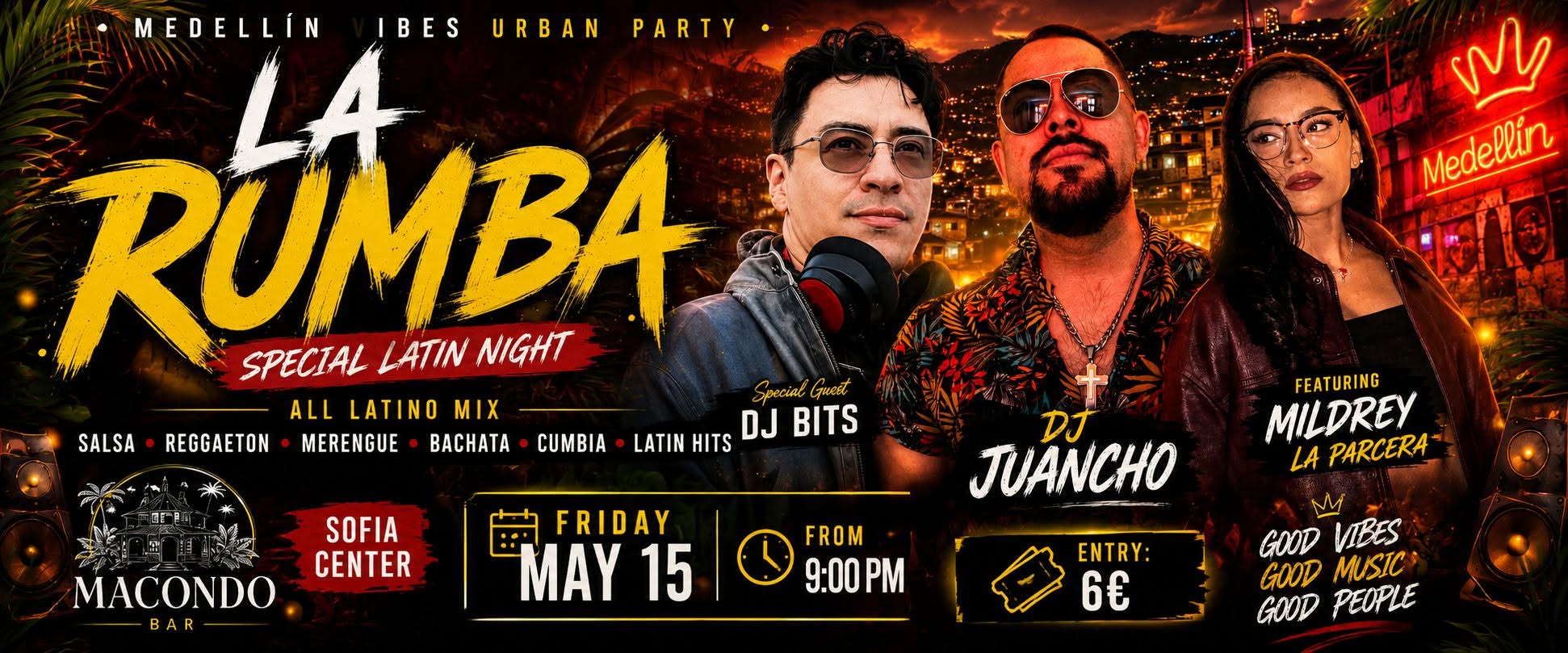 La Rumba Party with Colombia Flavour-Medellin edition 🇨🇴