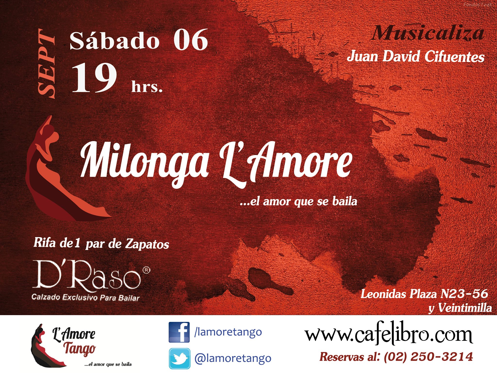 Milonga L'Amore en el Cafelibro