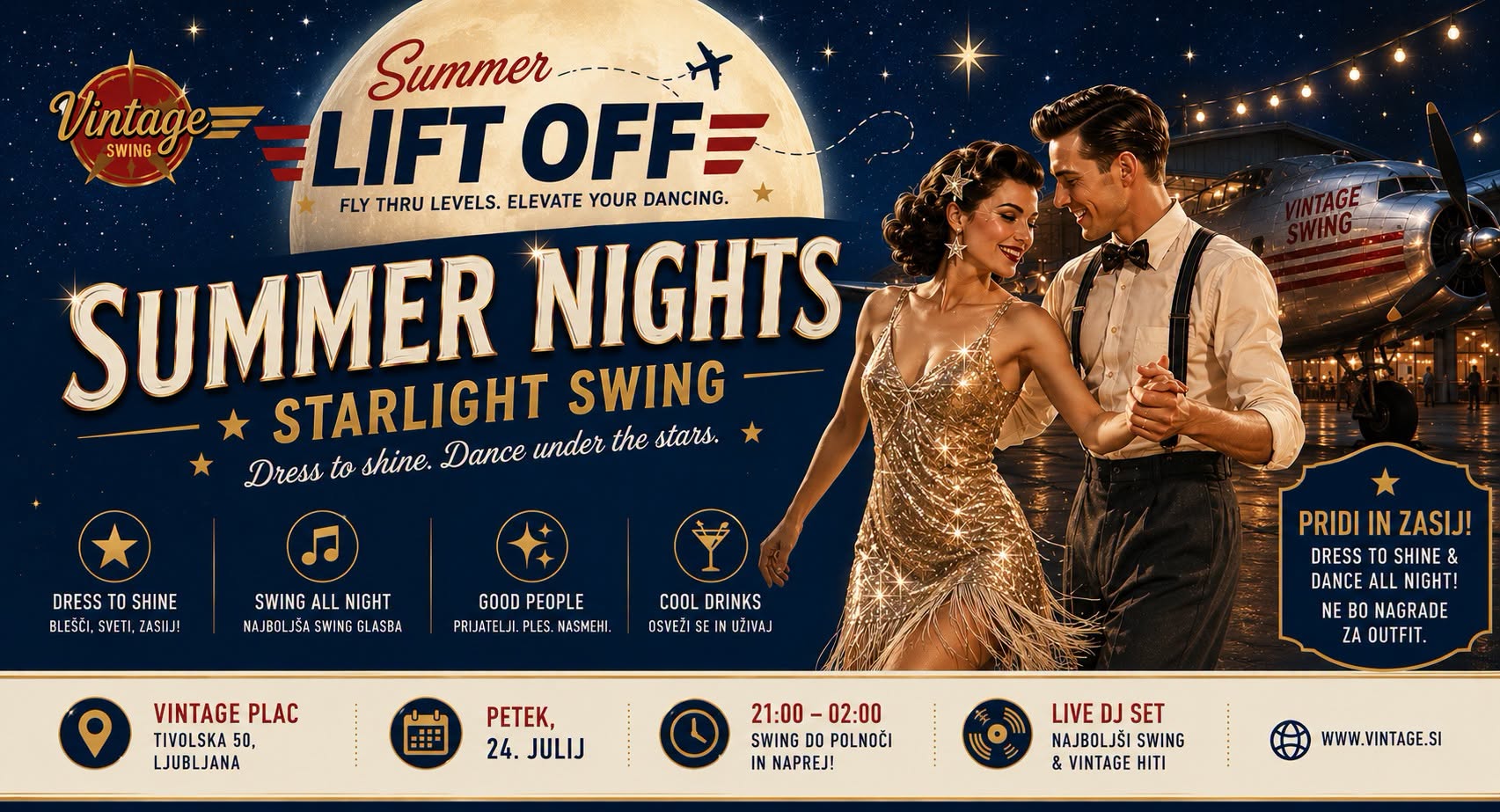 SUMMER NIGHTS- STARLIGHT SWING