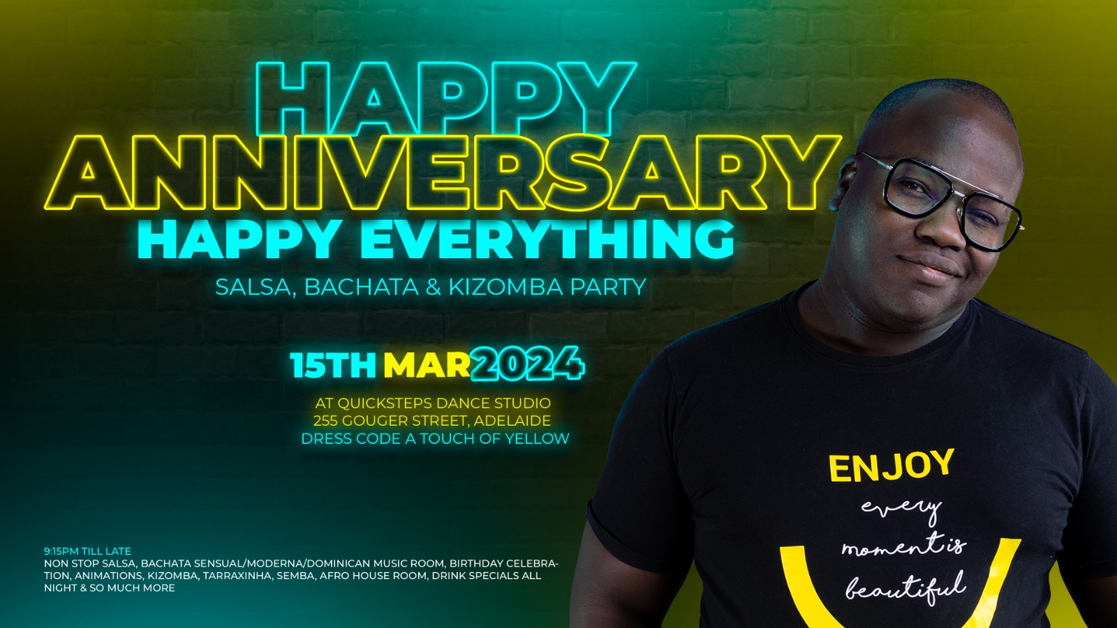 FREE Salsa, Bachata & Kizomba Party(Mutati's Birthday Edition) @ BAILAMOS - QUICKSTEPS DANCE STUDIO