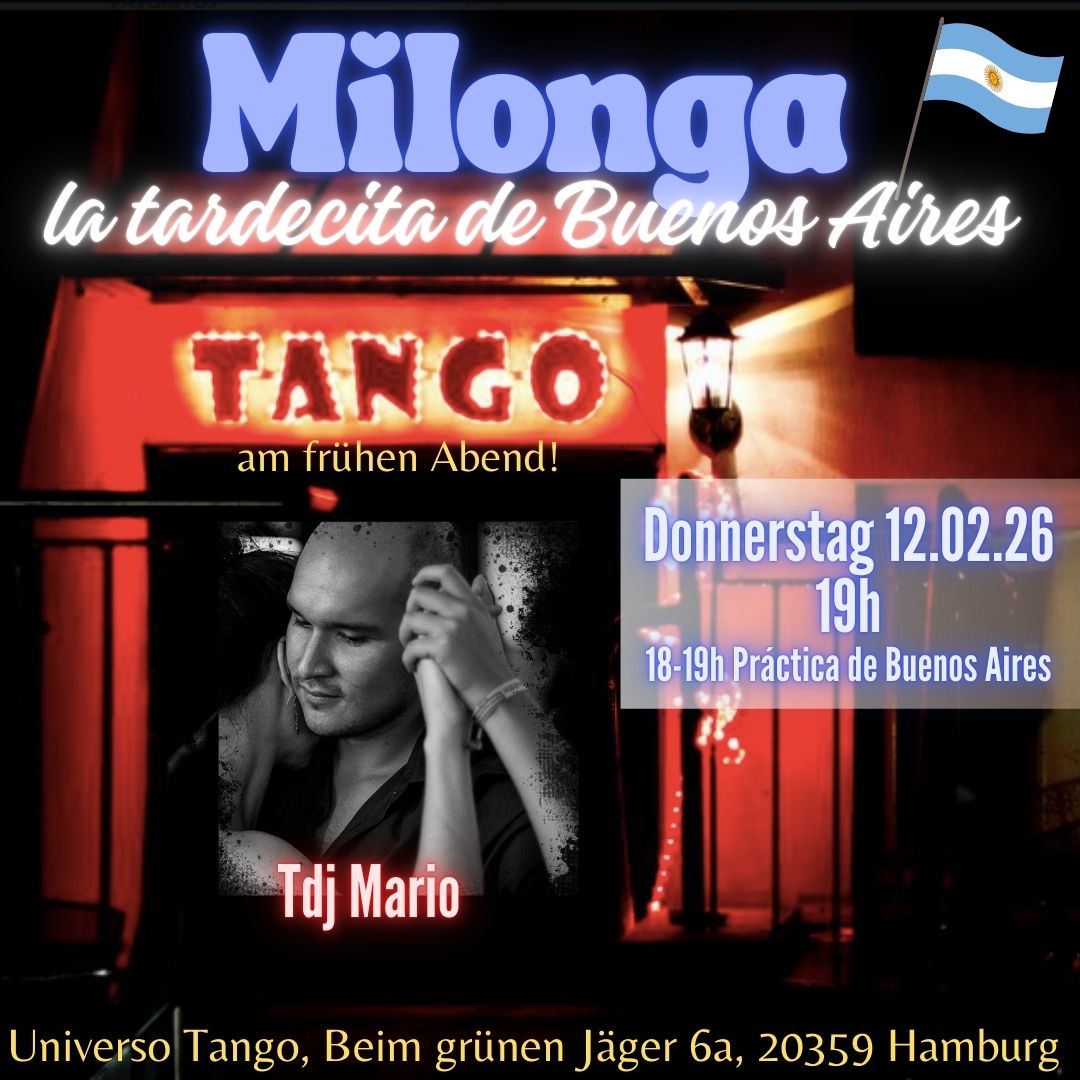 Milonga - La tardecita de Buenos Aires - UNIVERSO TANGO - TDJ Mario Medina