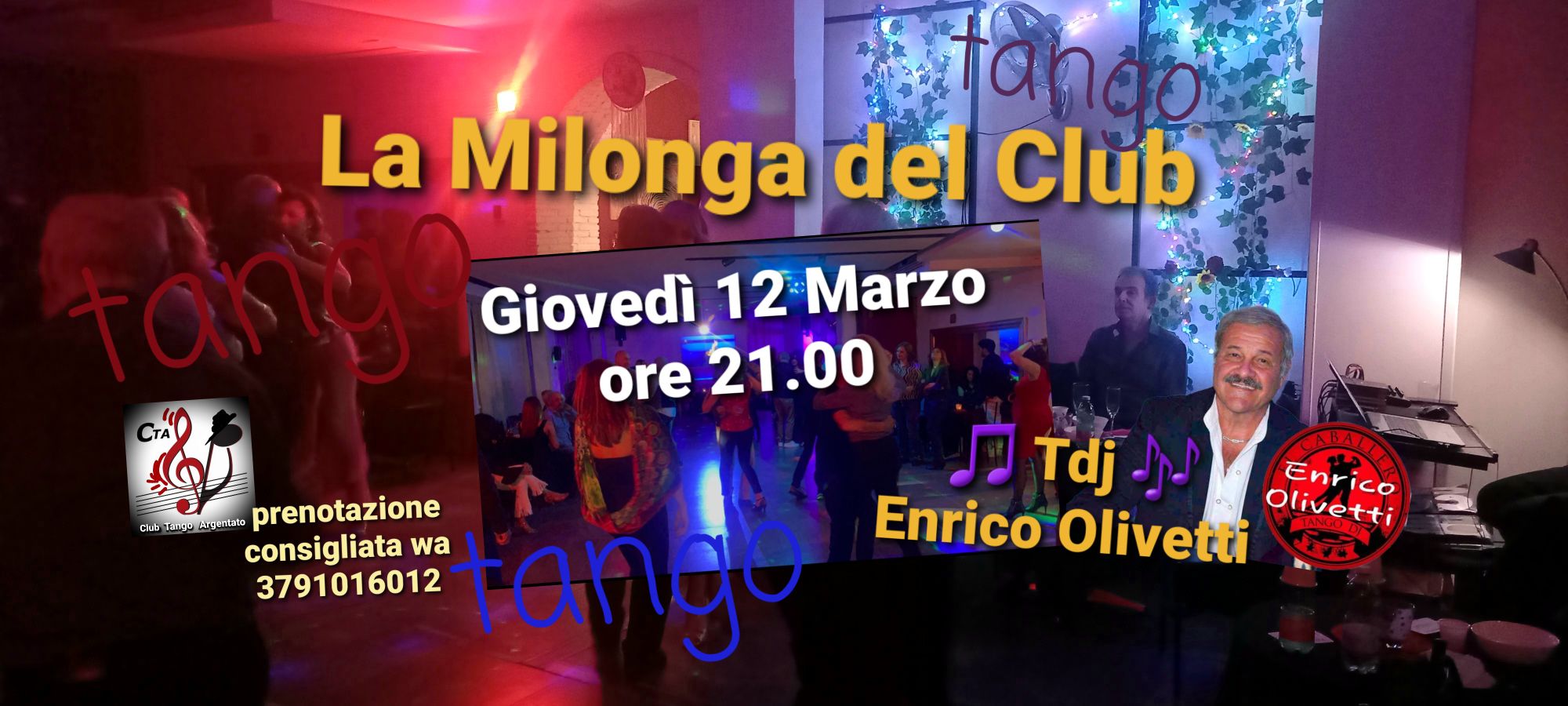 La Milonga del Club 🌺 Tango💃🕺🏼