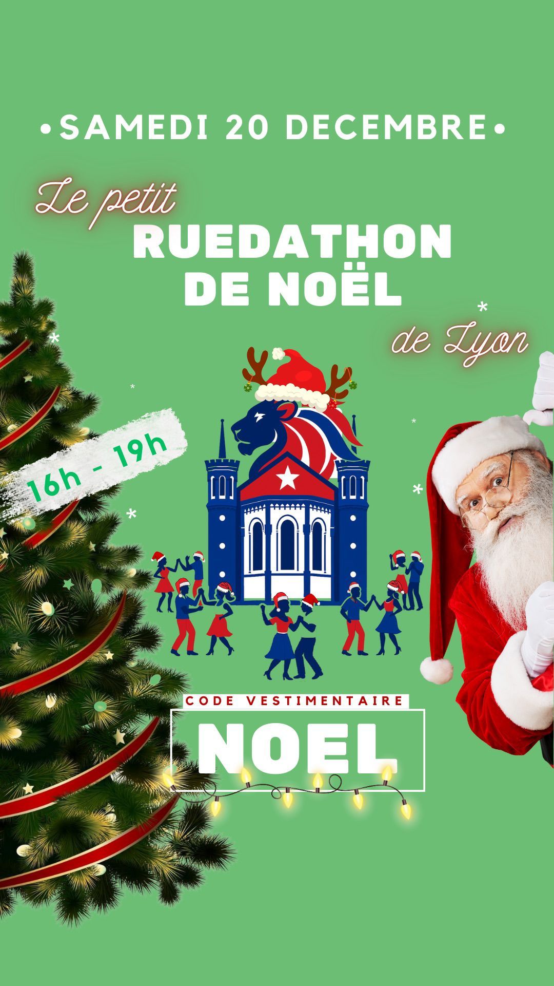 🎄Mini Ruedathon de Noël de Lyon ! 🎄
