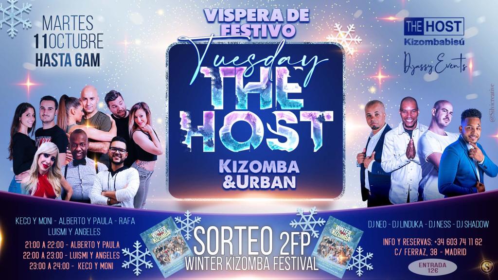 ★Kizomba Tuesday en The Host ★ 11 de octubre de 2022★