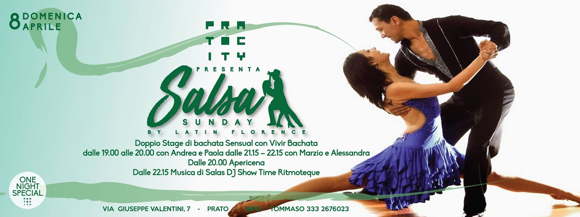 Domenica 8 aprile SALSA Sunday BY