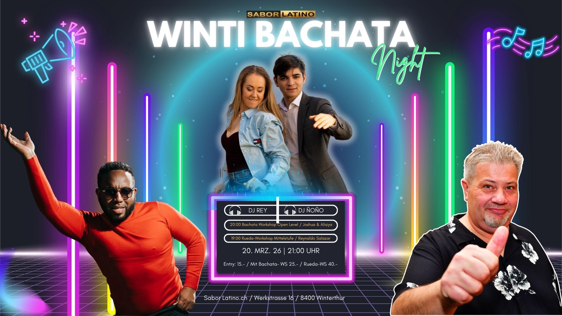 Winti Bachata Night mit Bachata u. Ruedaworkshop