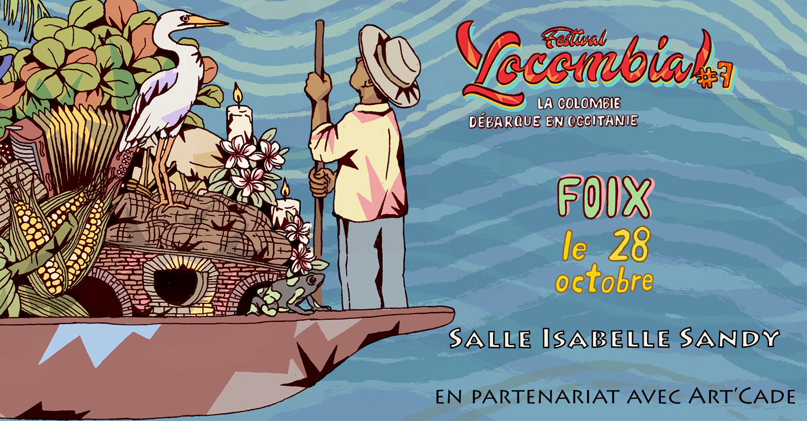 Locombia à Foix ! Concert Pambelé • Bamako-Bogotá DJ sets • Atelier danse • Boumbia • Expo