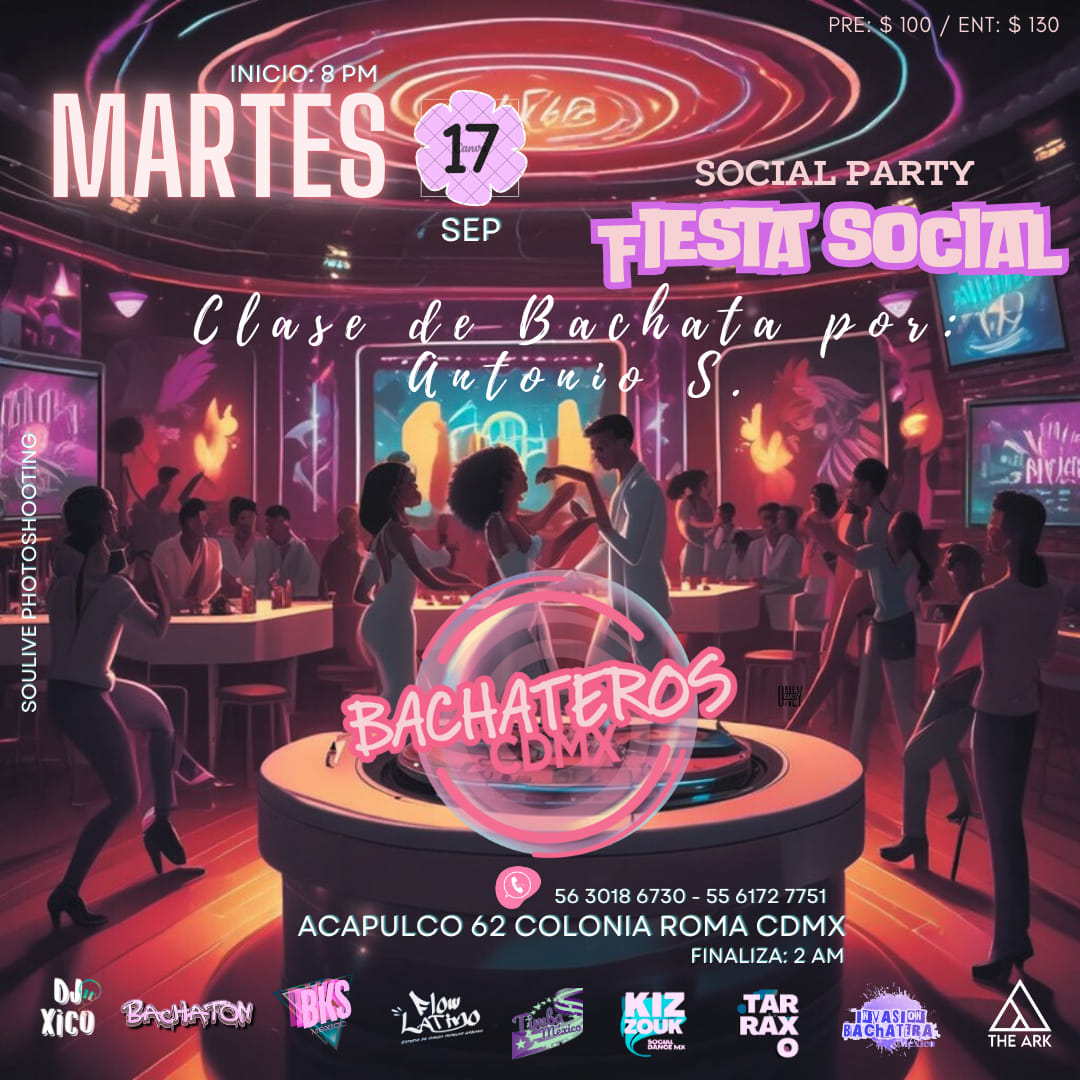 Martes Bachateros CDMX 🪇
