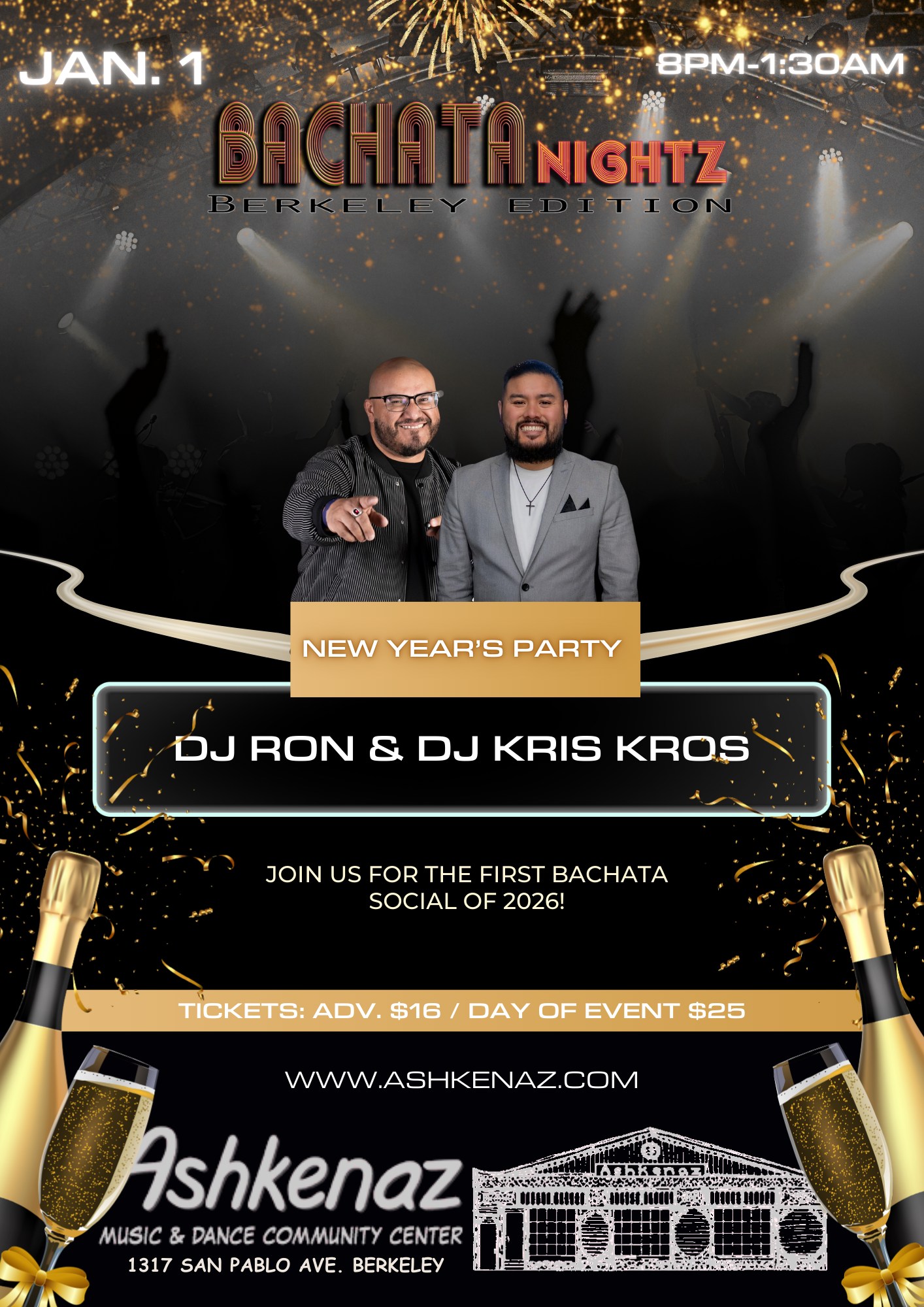 BACHATANightz Berkeley - New Year's Party!!!