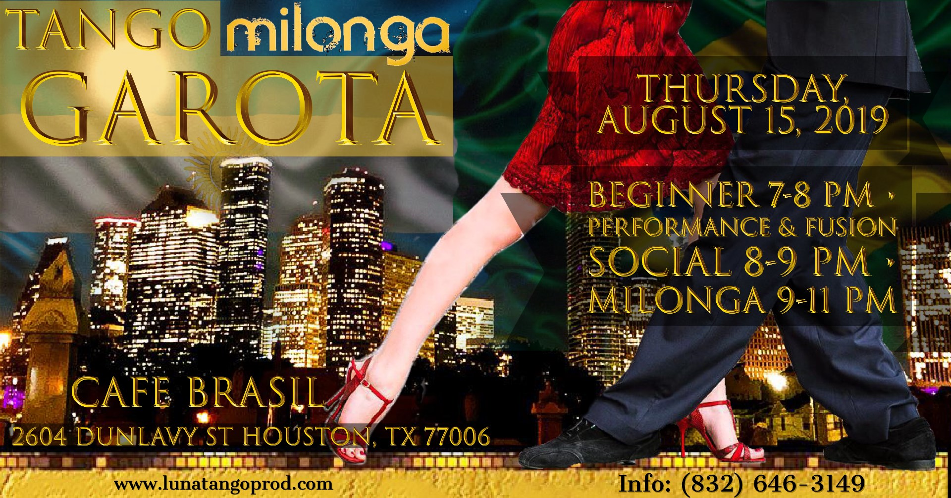 Argentine Tango! Class, Performance, & Social!