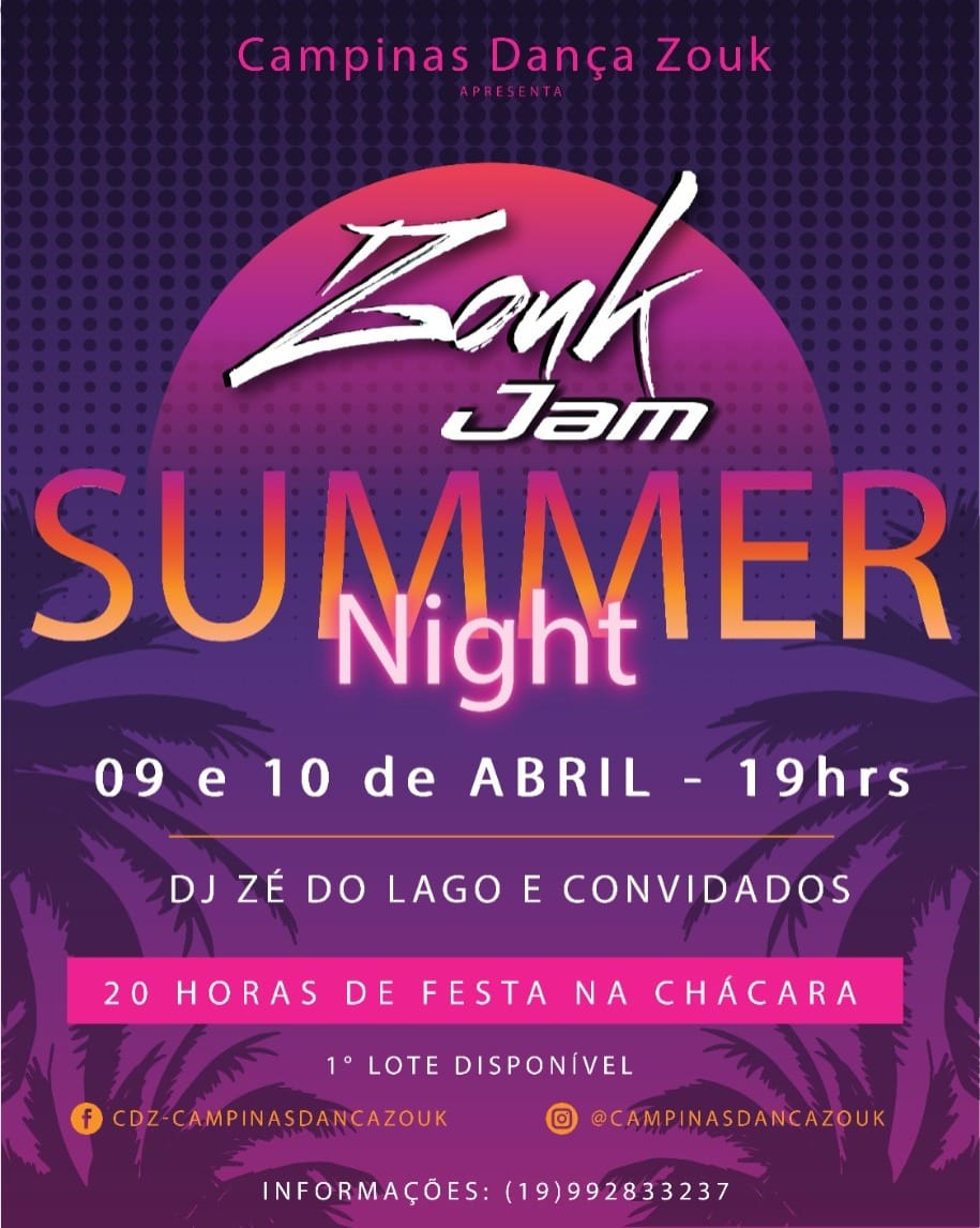 Zouk Jam edição Summer Night
