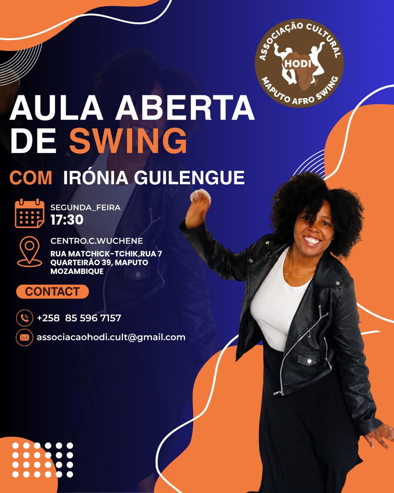 Aula Aberta de Swing com Irónia Guilengue