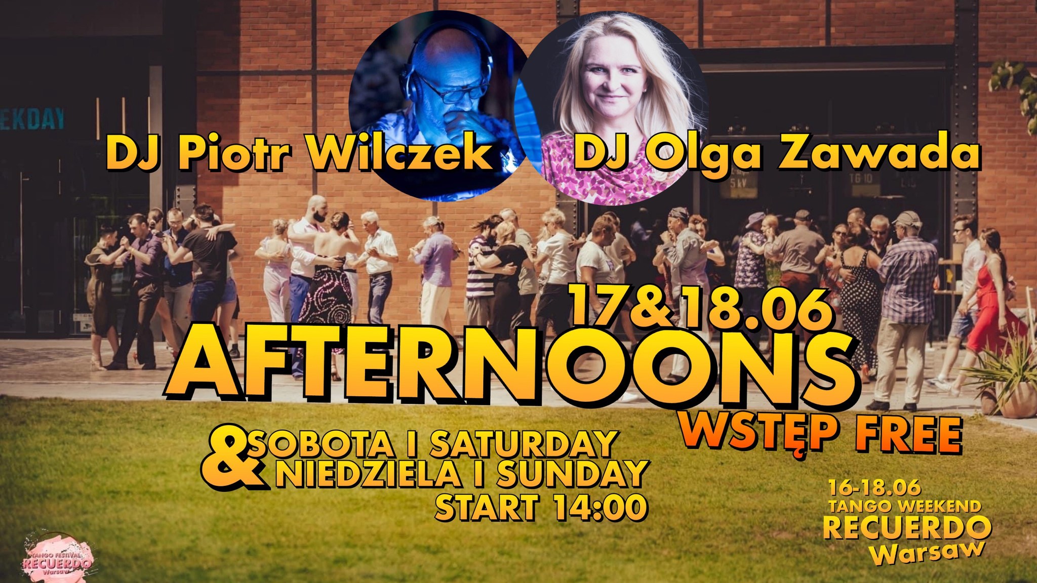 AFTERNOONS OPEN AIR I ELEKTROWNIA POWIŚLE I DJ Piotr Wilczek & DJ Olga Zawada I WSTĘP FREE