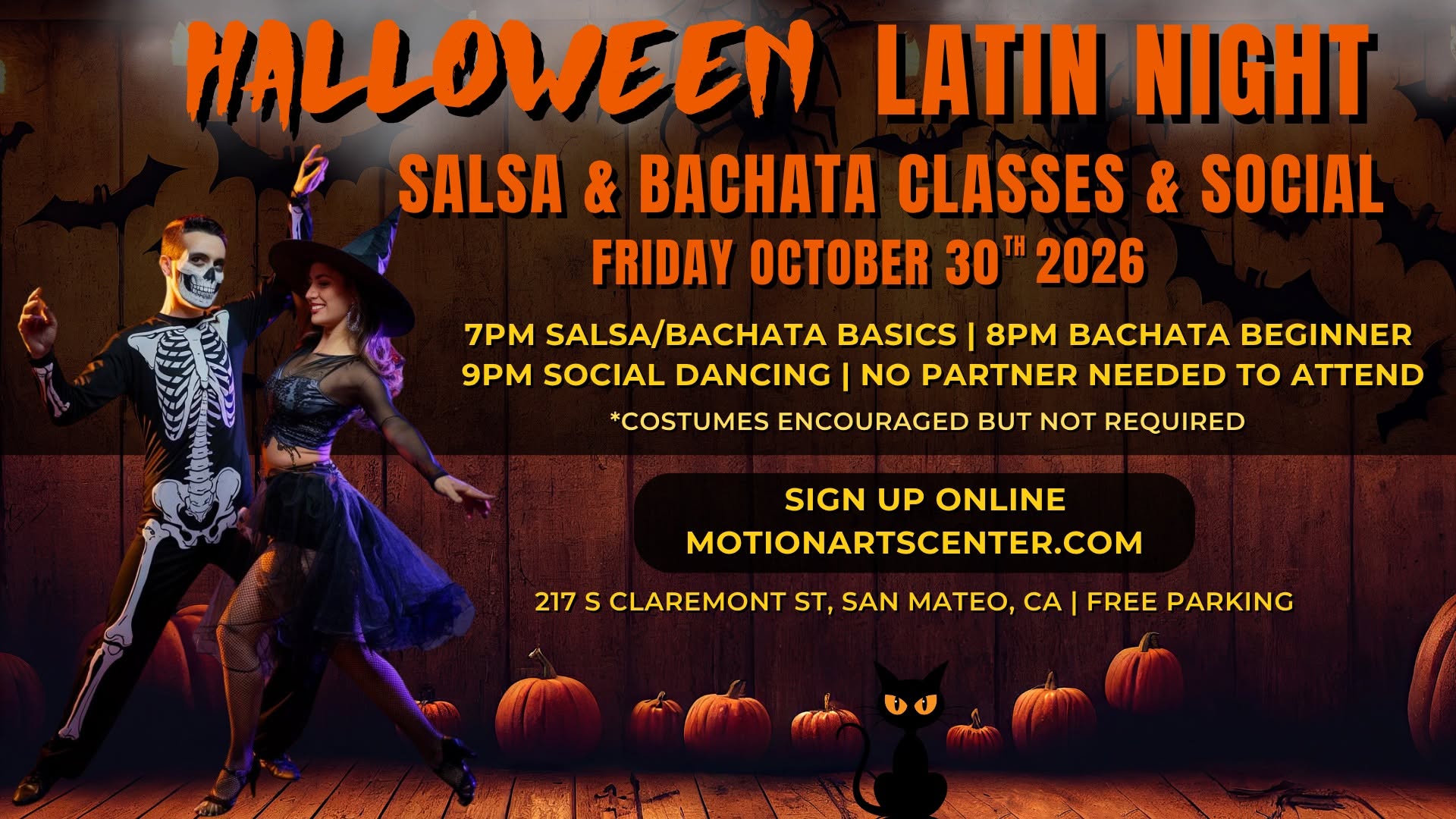 🎃Halloween Latin Night Salsa & Bachata Classes & Social!