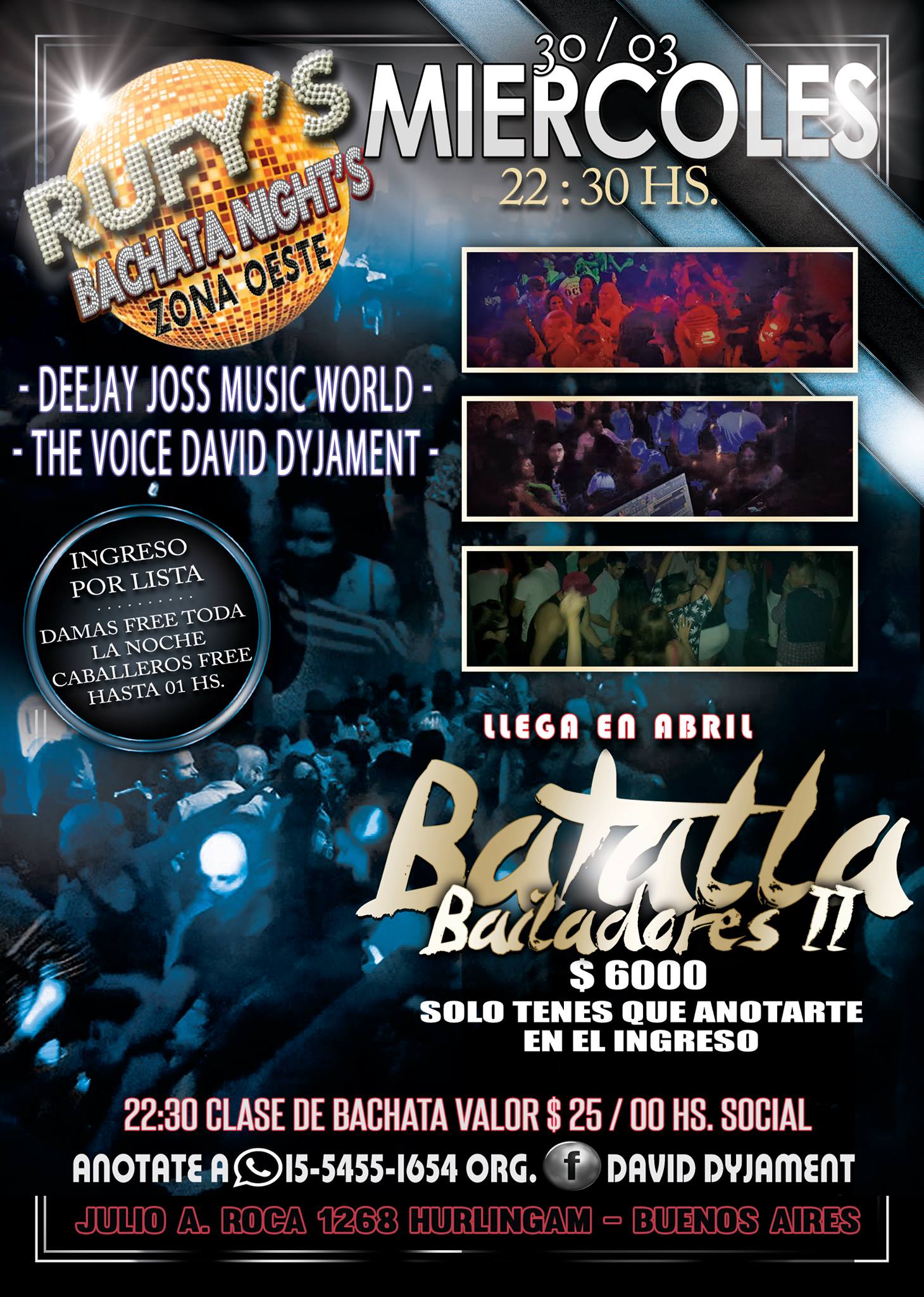 Rufys Bachata Nights Miércoles 30