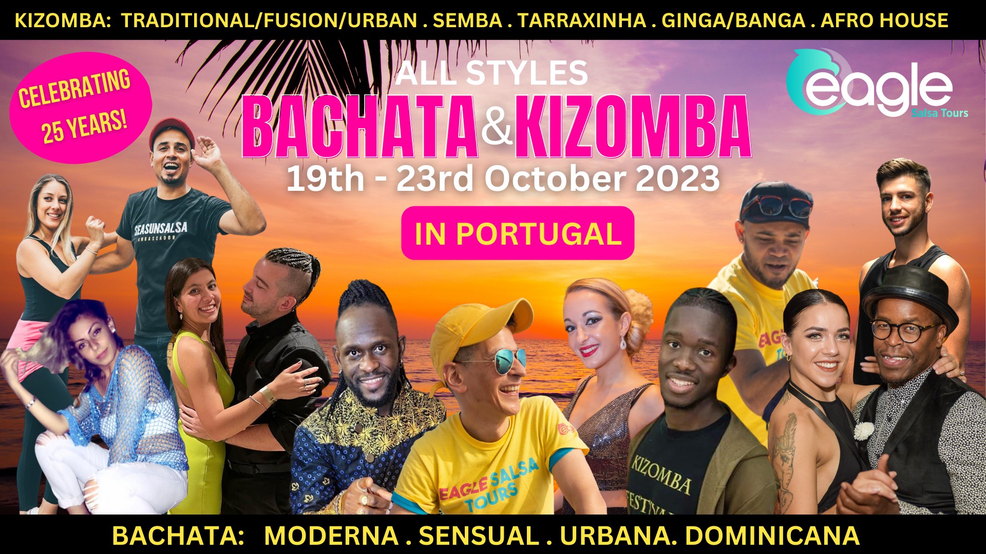 ALL STYLES: KIZOMBA & BACHATA PORTUGAL- with Eagle Salsa Tours