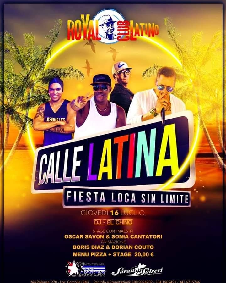 Giovedi 16 Luglio Torna Royal Latino