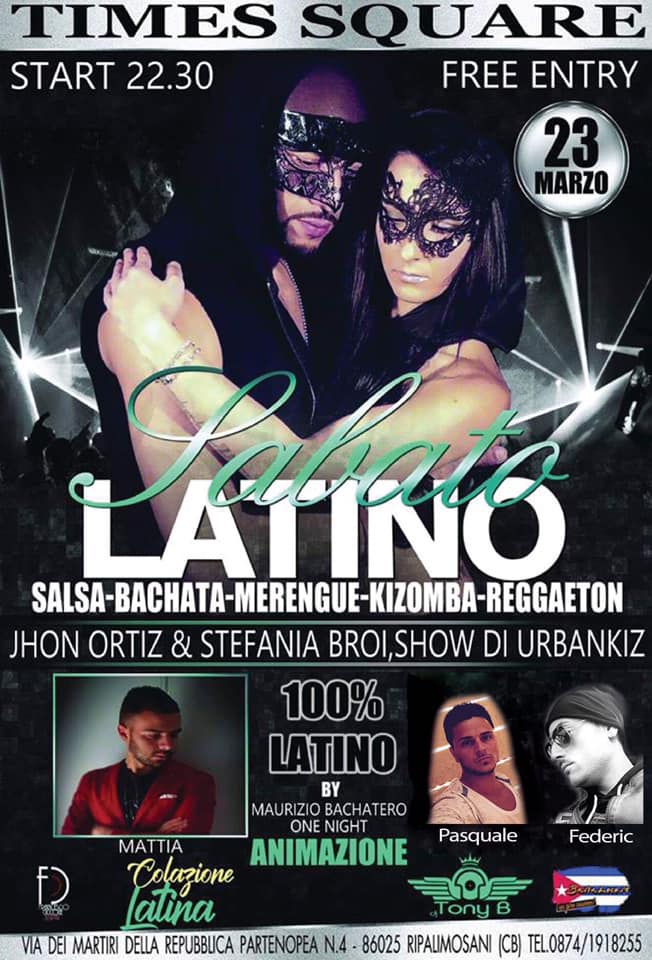 Sabato Latino *Times Square* Guest Jhon Ortiz & Stefania Broi