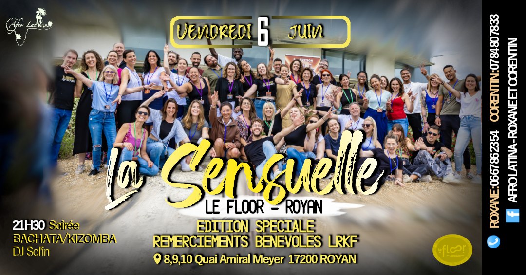 LA SENSUELLE au FLOOR à ROYAN Vendredi 6 Juin