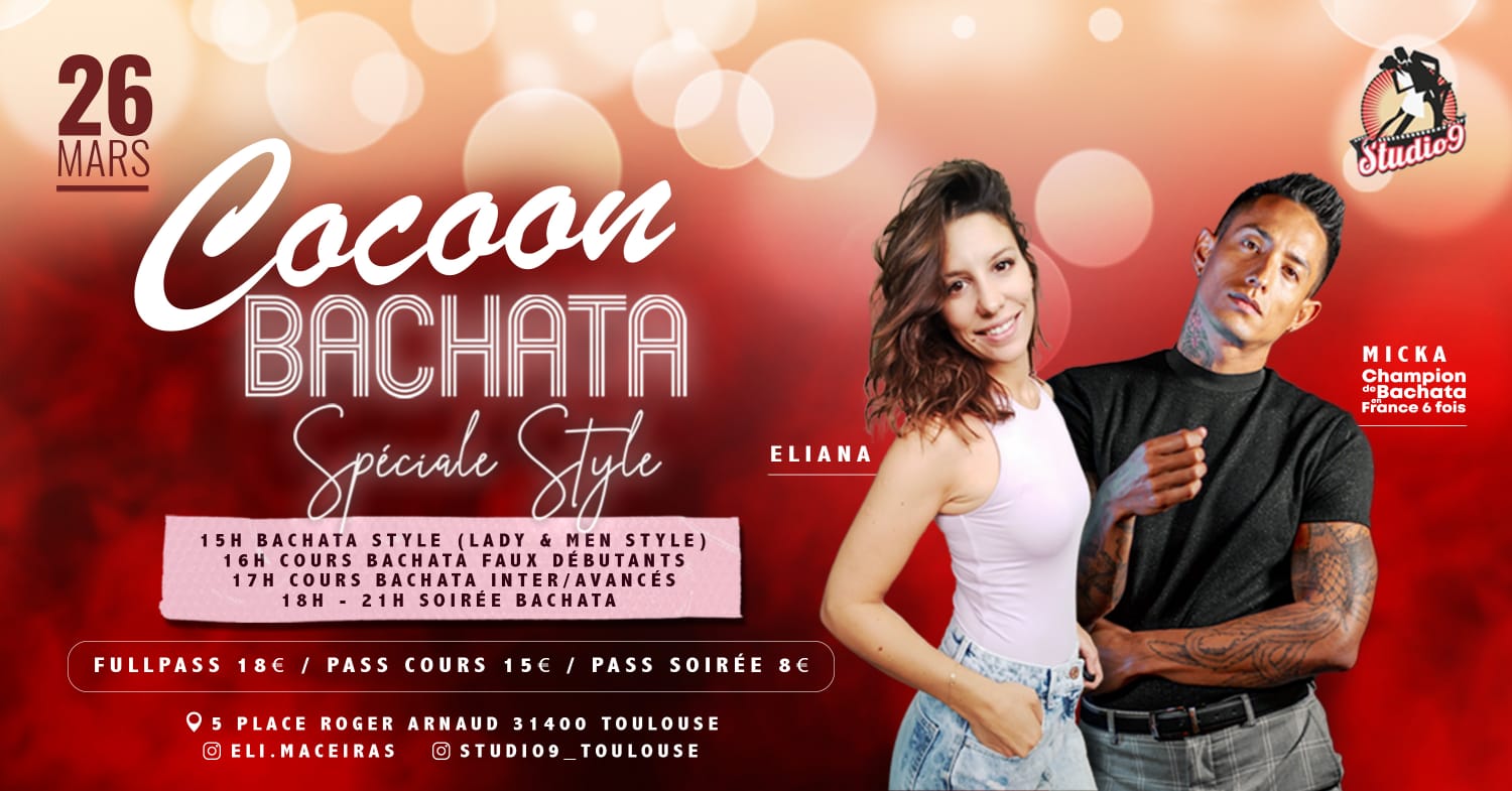COCOON BACHATA - DIMANCHE 26 MARS